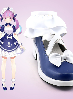 虚拟YouTuber Minato Aqua aqua 阿夸 夸神 cosplay鞋定做190726