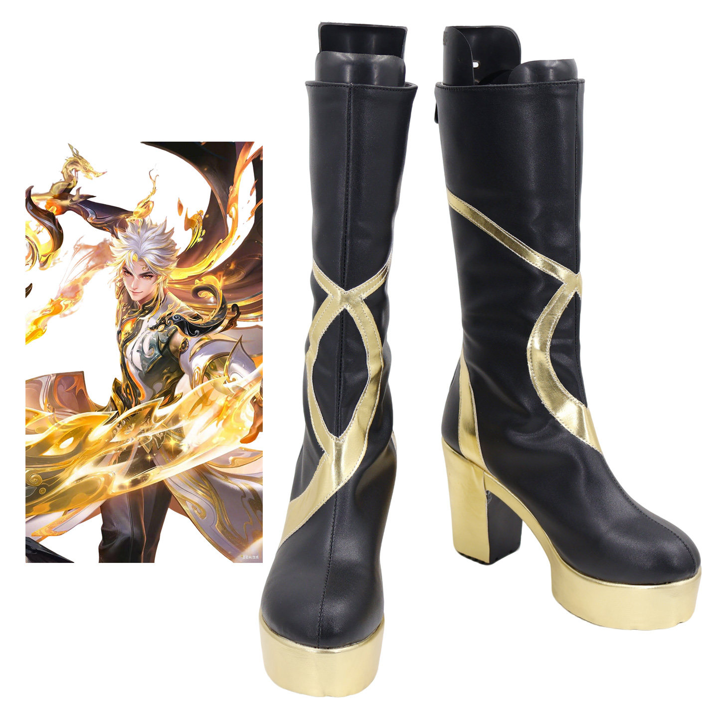 Cosplay鞋靴 王者荣曜器灵螭龙剑cos鞋子曜 Cosplay鞋cos鞋定制
