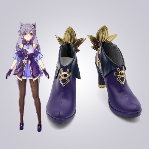 Cosplay原神刻晴cos鞋专拍