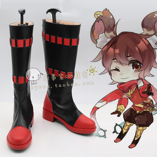 王者荣耀 李元芳 COSPLAY鞋动漫cos鞋子来图定做