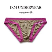 透气 字母速干薄运动体育生青年网红个性 D.M男内裤 性感低腰三角裤