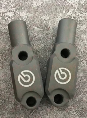 摩托车RCS直推上泵后视镜底座倒车镜镜座反光镜CNC铝合金正牙10mm