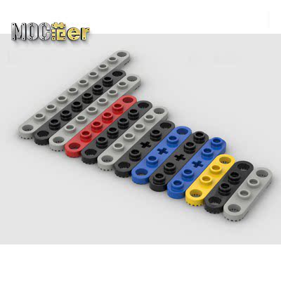 LEGO 乐高配件 4263 2711 4262 4442 2719 32124 黑灰红蓝 带齿板