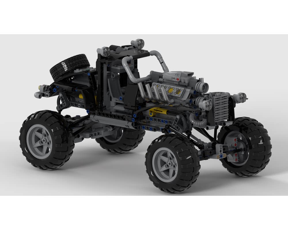 乐高科技 moc零件包 mad max 疯狂麦克斯 大脚车 越野 遥控模型