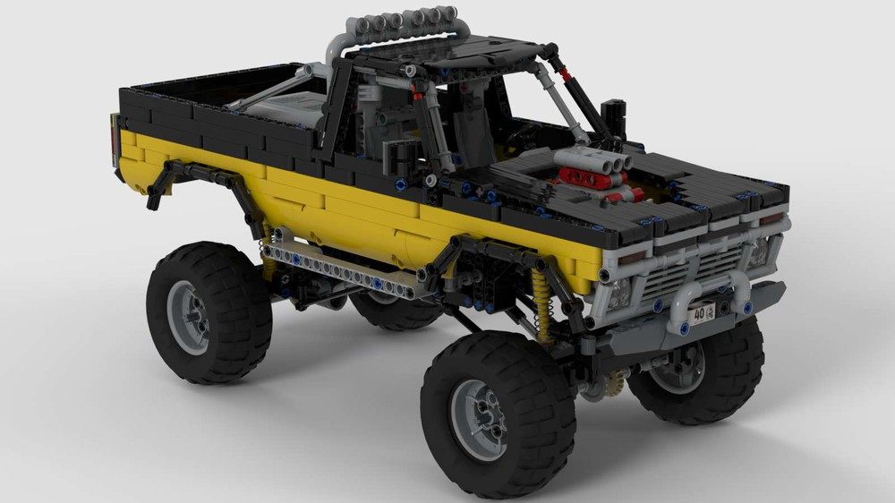 乐高科技 moc零件包 福特f100 1973 越野 皮卡 遥控模型 可改色