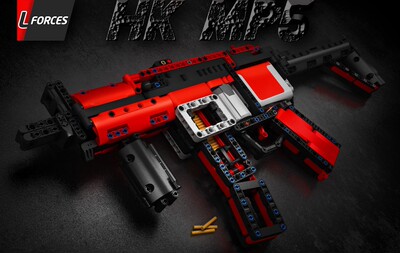 乐高科技 MOC零件包 MP5 Submachine Gun 冲锋枪 电动连发 可改色