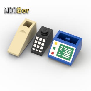 4287 3660 米色 LEGO 带印刷 3040pb33 斜坡面砖 全新 乐高配件