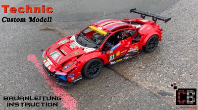 LEGO 乐高科技 42125 贴纸 遥控 改装 RC 488 升级包