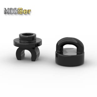 LEGO 乐高配件 5264 77813 黑色 1x1 戒指 带夹口圆形板 全新