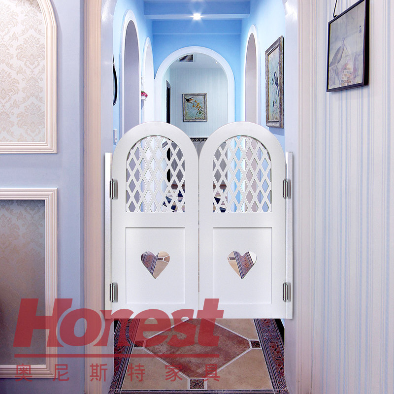 地中海实木进户门牛仔门腰门半截门吧台门栅栏门双向自由门走廊门
