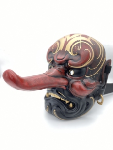 抖音同款大天狗面具树脂彩绘挂件摆件道具mask可佩戴cosplay