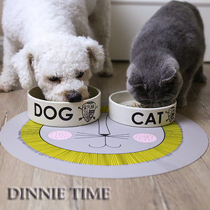 康派特盾牌猫碗狗窝宠物陶瓷碗猫狗通用食碗宠物狗饭碗加重加厚型