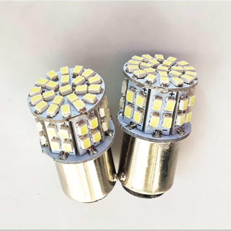 LED灯泡50灯珠高亮度指示灯12V24V直流灯泡B15卡口报警灯三色灯