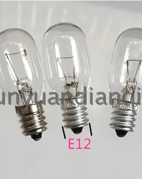 E12螺口灯泡机床灯泡110V220V24V30V10W螺口灯泡仪器指示灯灯泡