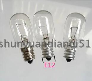 E12螺口灯泡机床灯泡110V220V24V30V10W螺口灯泡仪器指示灯灯泡