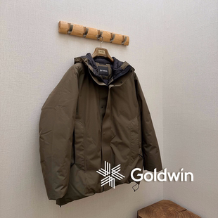 Goldwin官方授权 GORE-TEX 2L防雨雪保暖连帽羽绒夹克外套GL25341