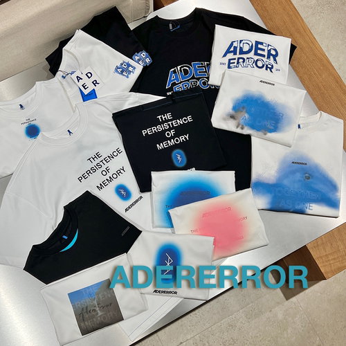7折 ADER ERROR授权 趣味潮流LOGO印花圆领短袖T恤 男女同款