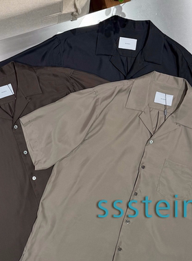 ssstein官方授权26SS 日本制 三色铜氨丝混纺小口袋轻薄短袖衬衫