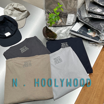 6折 N.HOOLYWOOD EXCHANGE SERVICE军事线25SS 日产两件装短袖T恤