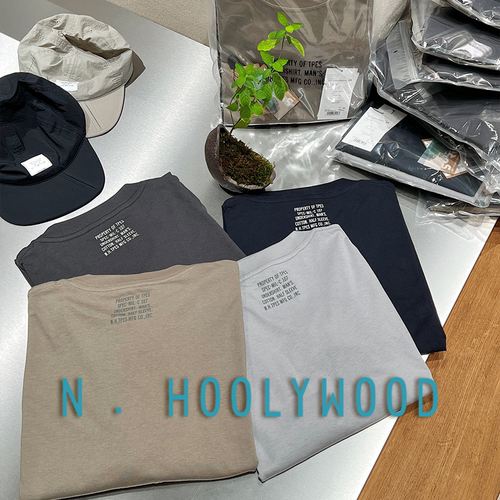 6折 N.HOOLYWOOD EXCHANGE SERVICE军事线25SS 日产两件装短袖T恤