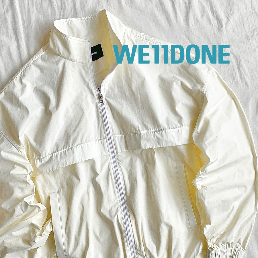 WE11DONE奶黄LOGO刺绣防晒外套