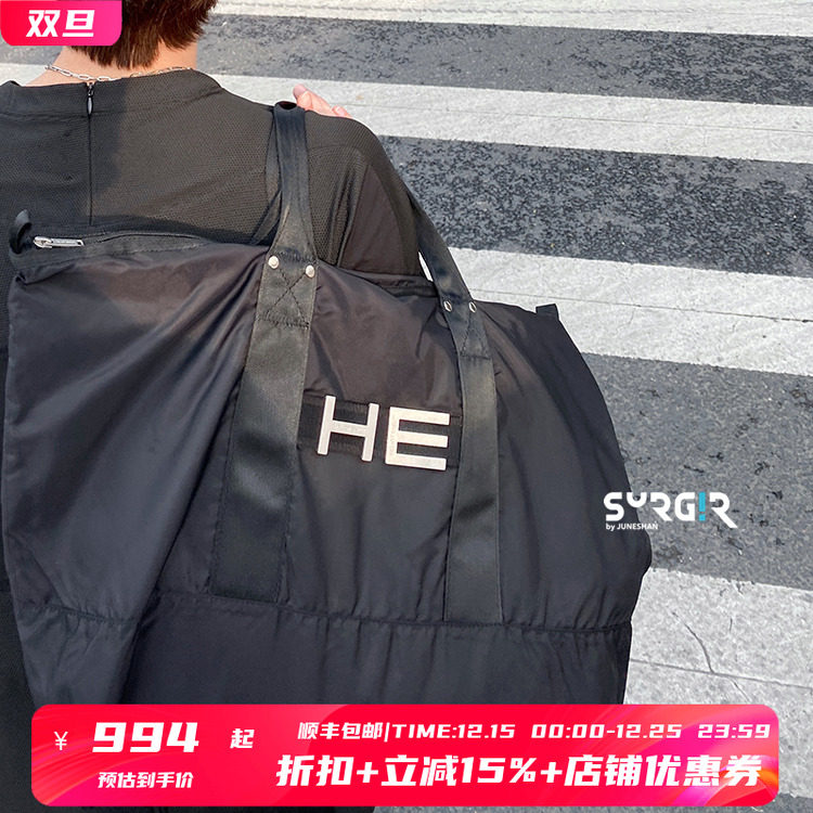 托特包国现金属logo大容量手提