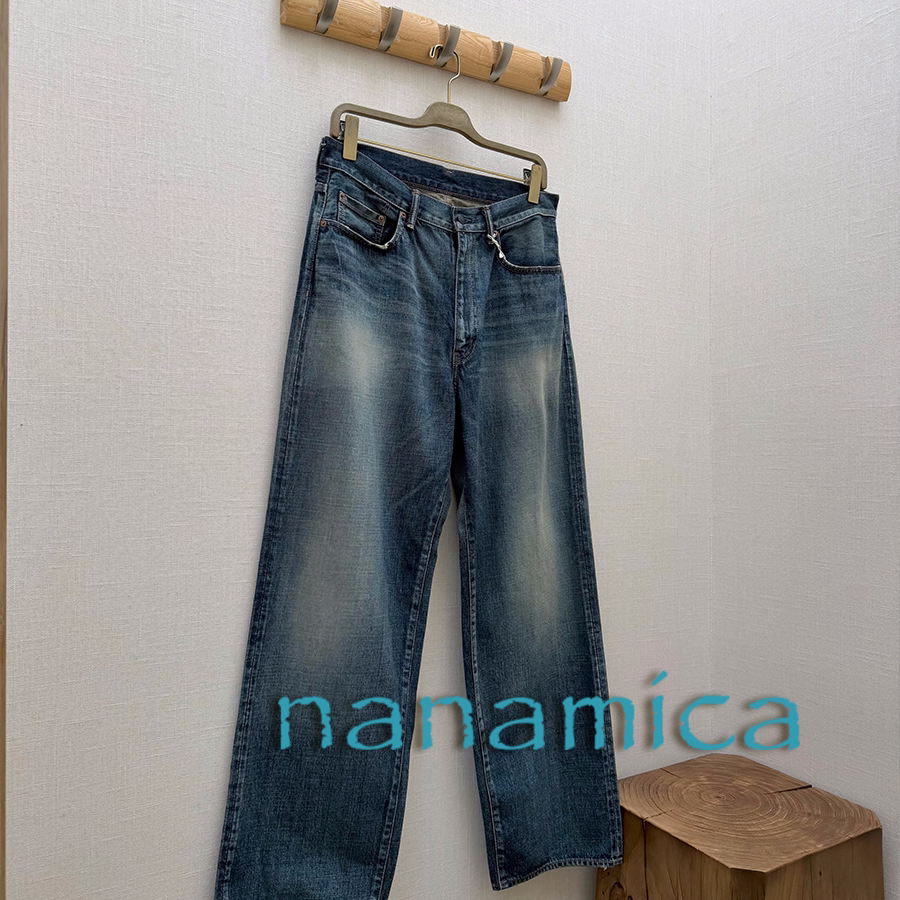 nanamica官方授权 26AW 日本制 定番赤耳丹宁复古水洗直筒牛仔裤图片