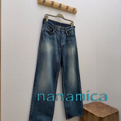 nanamica官方授权 26AW 日本制 定番赤耳丹宁复古水洗直筒牛仔裤