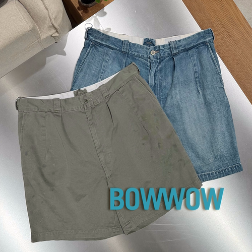 BOWWOW官方授权26SS 日本制 夏季重工水洗做脏做旧美式休闲短裤