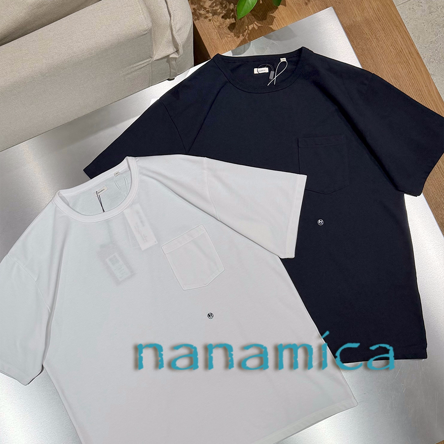 nanamica官方授权26AW 日本制 定番刺绣logo小口袋圆领短袖T恤图片
