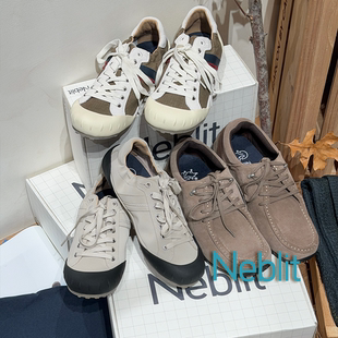 Neblit官方授权 日本制 拼色百搭磨砂皮革运动板鞋 男女款 SURGIR