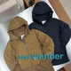 25AW and wander官方授权 拼接摇粒绒科技超轻量保暖连帽棉服夹克