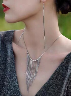 小众时尚大气流苏项链气质冷淡风简约个性感潮流锁骨链