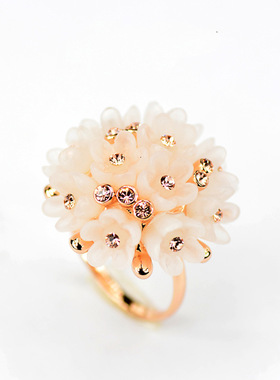 绣球花朵戒指气质甜美指环简约女小巧冷淡风彼岸花手饰满天星