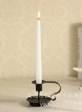 欧式铁艺餐桌烛台 婚庆烛台亚马逊跨境小家居摆件 杆蜡座家用
