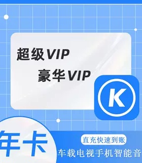 充值音乐会员一年豪华年卡超级会员年卡车载电视12个月一次性到账