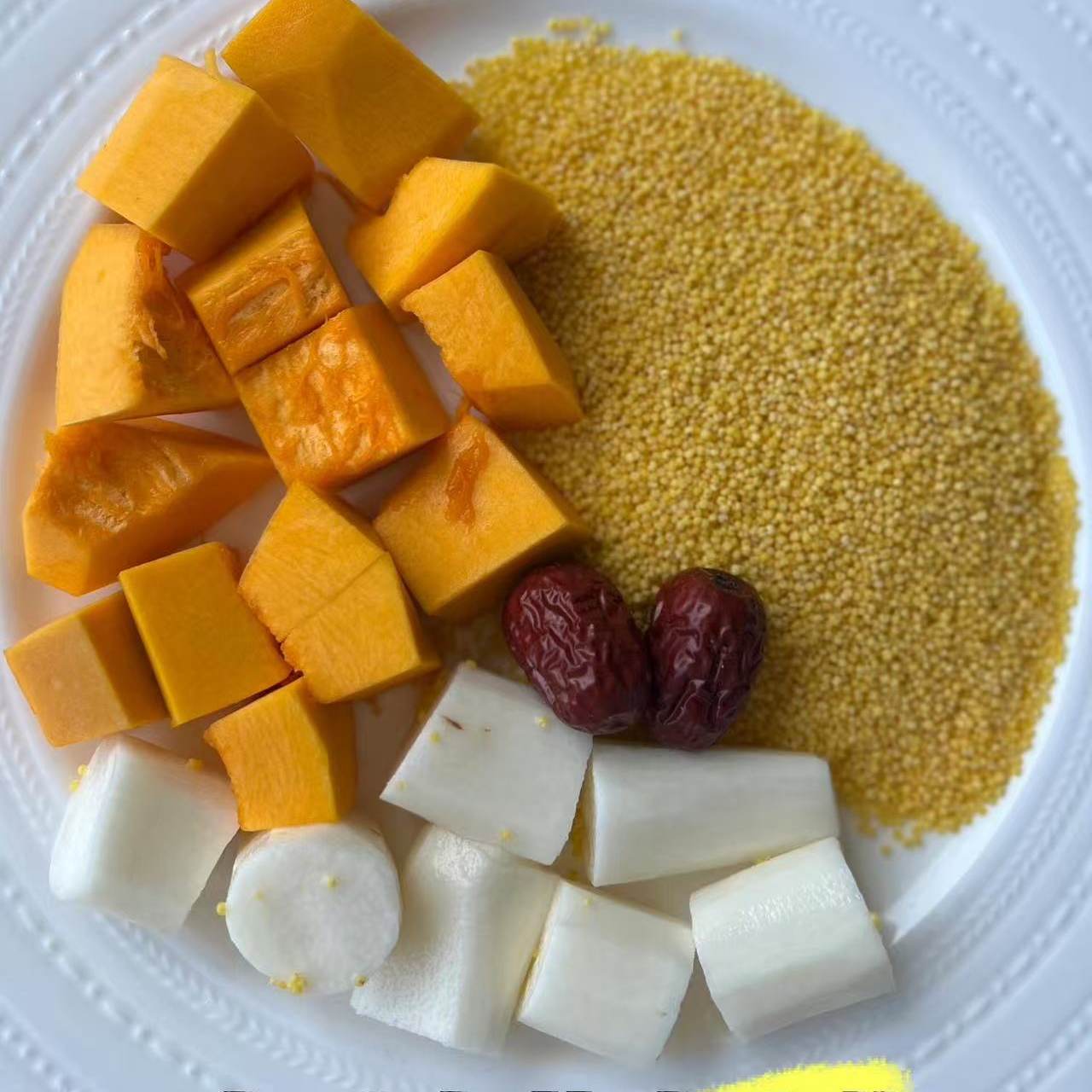 【五黄粉】现磨山药小米南瓜粉五谷代餐粉早餐冲饮买2送1对脾胃好,咖啡/麦片/冲饮,天然粉粉食品,淘宝优惠券,粉丝福利购,淘宝优惠卷