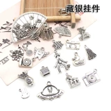 Серебряная металлическая подвеска, аксессуар с аксессуарами, камера, домик, в корейском стиле, со снежинками