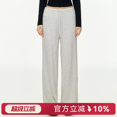 Mitaogirl卫裤女夏瑜伽裤宽松运动跑步长裤户外休闲直筒健身裤