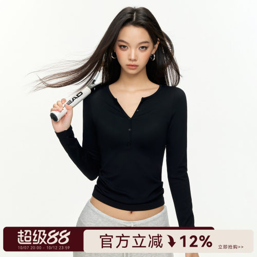 Mitaogirl休闲亨利领瑜伽服女
