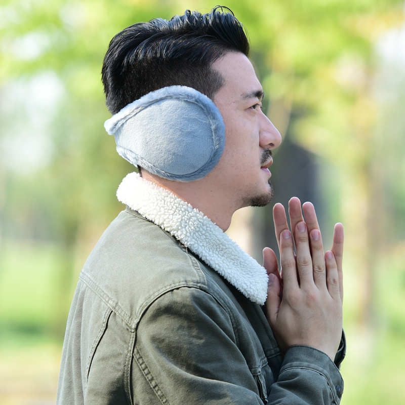 毛绒后戴耳套保暖舒适