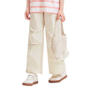 巴拉巴拉女童休闲裤儿童裤子夏季中大童速干降落伞裤透气百搭长裤