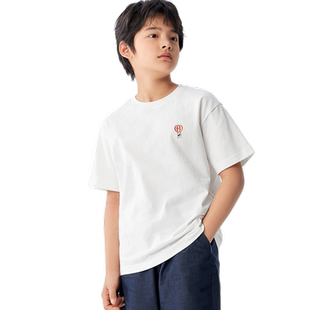 巴拉巴拉童装男童短袖t恤女童上衣宝宝轻薄新款夏装儿童全棉衣服