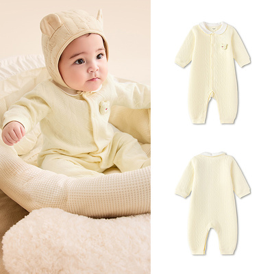 巴拉巴拉童装新生婴儿衣服满月宝宝连体衣婴幼儿爬服包屁衣秋冬装 — 2