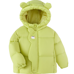 巴拉巴拉童装儿童羽绒服男童女童冬连帽外套保暖加厚宝宝三防2025