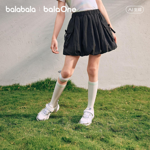 巴拉巴拉balaOne短裙女童甜美