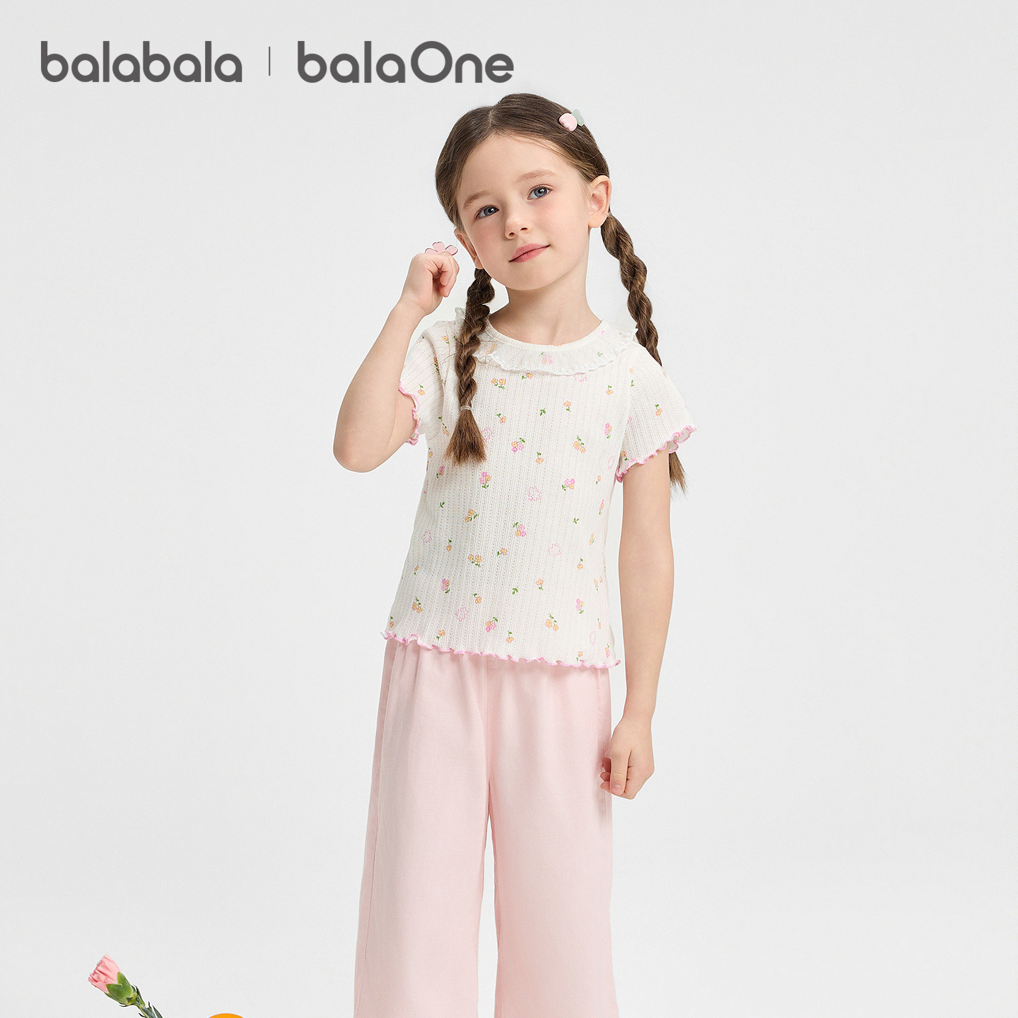 巴拉巴拉童装儿童宝宝短袖t恤女童2026新款夏装婴儿甜美洋气上衣