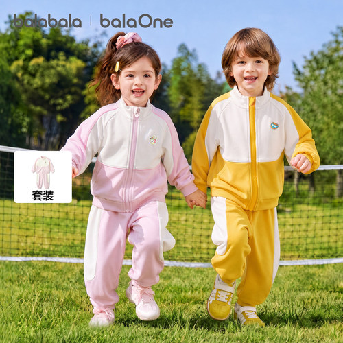 巴拉巴拉balaOne套装撞色拼接风