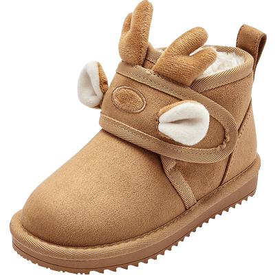 巴拉巴拉童鞋儿童雪地靴男童女童棉靴加厚加绒宝宝冬季靴子防泼水