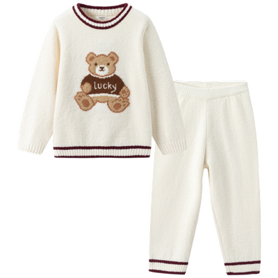 巴拉巴拉家居服套装冬加厚半边绒